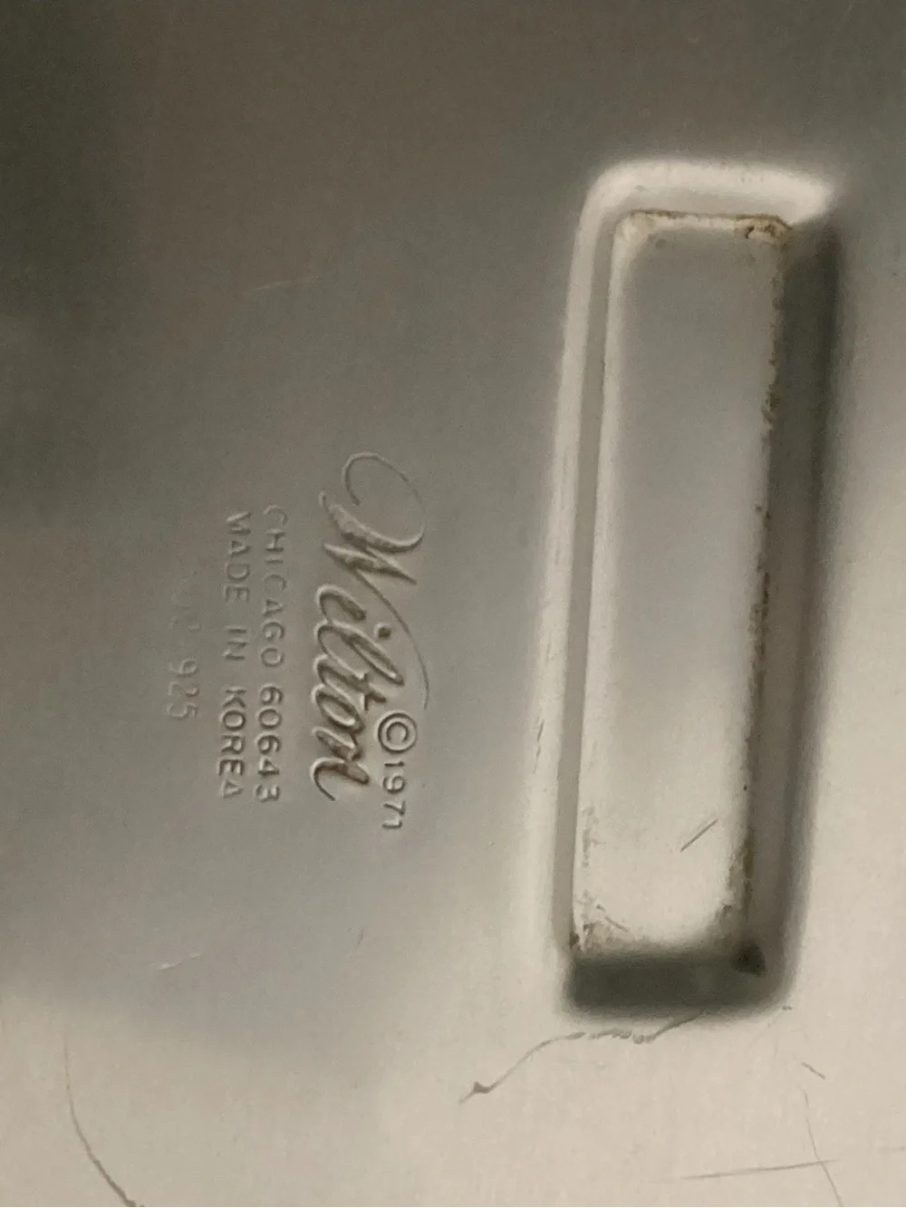 1971 Wilton Silver Guitar Cake Pan